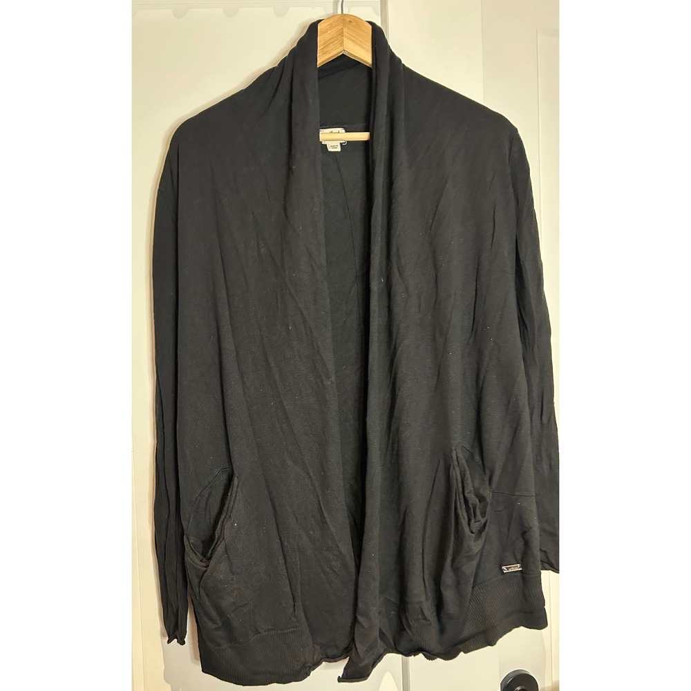 Wilfred Aritzia Silk Cashmere Cotton Open Front Shawl Cardigan ‎ staples witchy